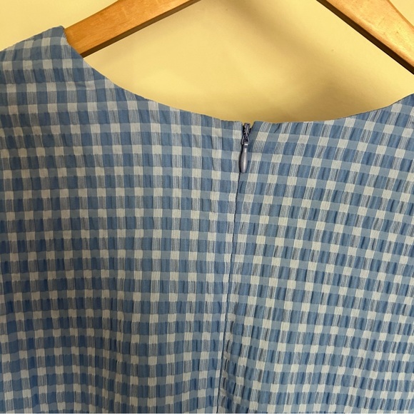 PEARL BY LELA ROSE Seersucker Belted Romper 16 - Picture 11 of 14